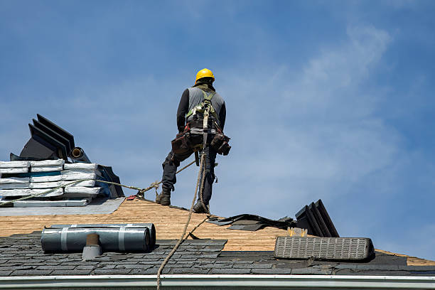 Professional Roof Installation technician working in Westfall, OR